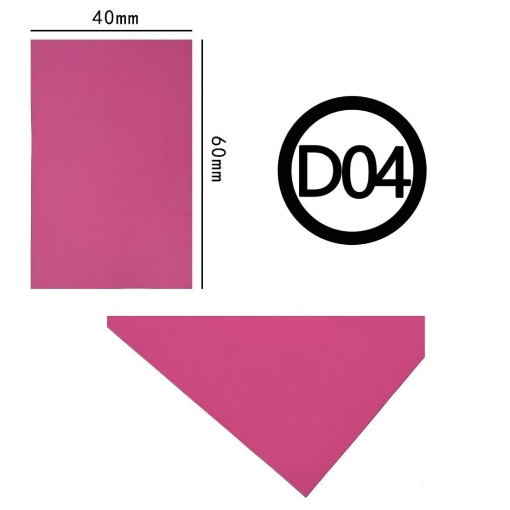 Gomma eva 60×40 2mm Magenta