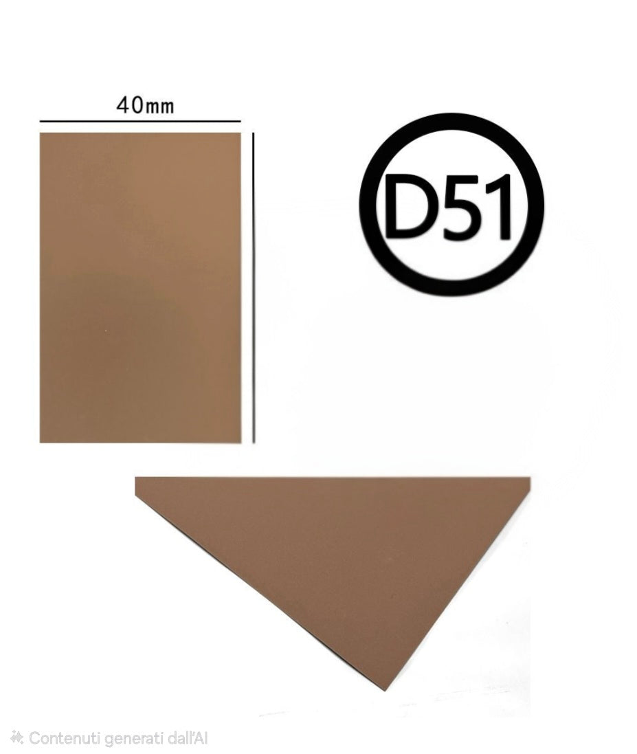 Gomma eva 60×40 2mm Marrone