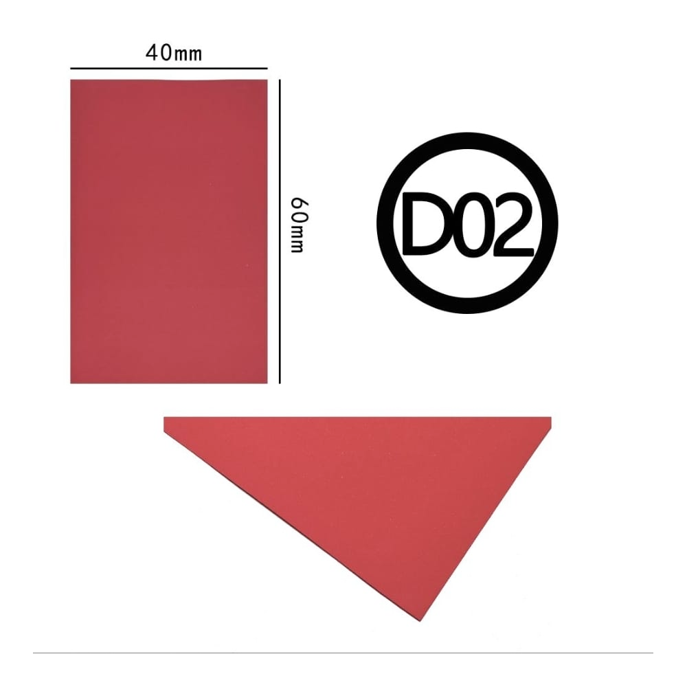 Gomma eva 60×40 2mm Rosso