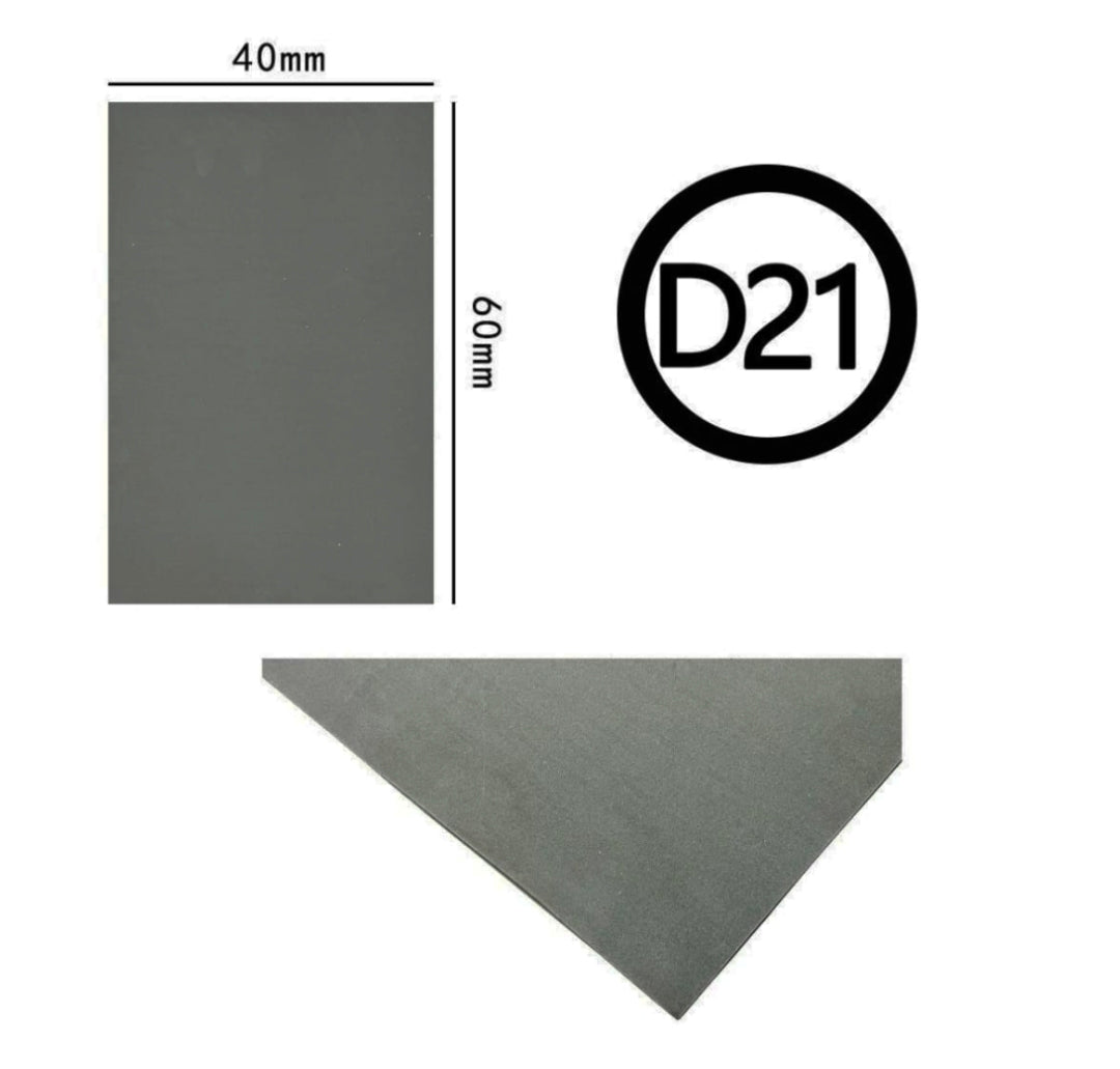 Gomma eva 60×40 2mm Grigio